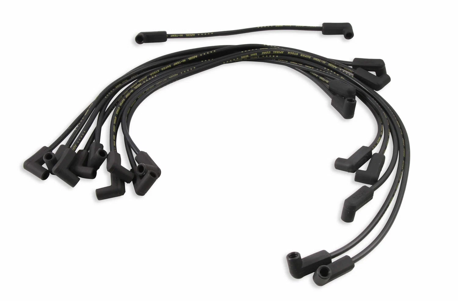 Spark Plug Wire Set- 8mm - Super Stock - Custom - Black Wire - 5114K